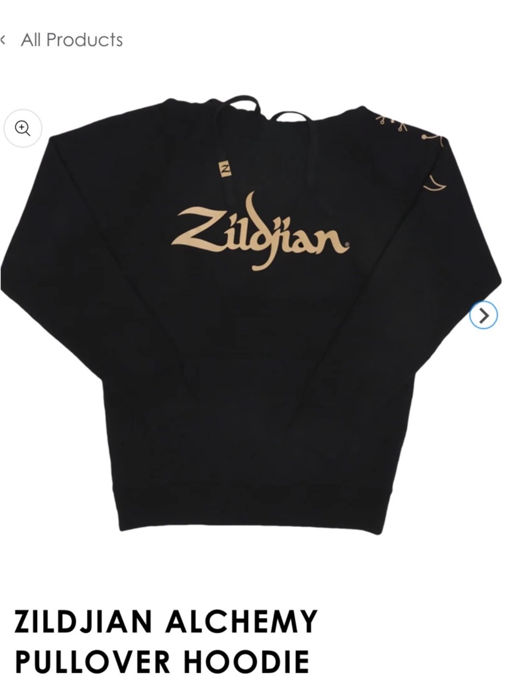 Zildjian Black Pullover Hoodie